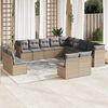 vidaXL Garden Sofa Set Beige, Light Grey
