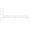 vidaXL Bed Frame White Steel Super King Size Modern Design