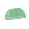 vidaXL Greenhouse Green Polyethylene, galvanized steel Large