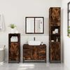 vidaXL Bathroom Furniture Set Smoked oak Engineered wood Standard