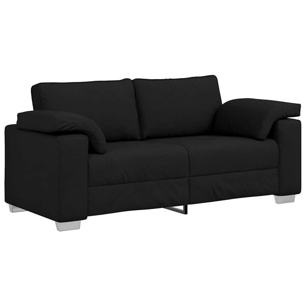 vidaXL Sofa Black 70.87 x 30.31 x 32.28 in Fabric