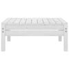 vidaXL Garden Lounge Set White Solid Pinewood 3 Piece Set Modular