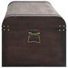 vidaXL Treasure Chest Dark brown Plywood, fir veneered engineered wood