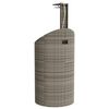 vidaXL Outdoor Shower Grey PE rattan, powder-coated steel, solid acacia wood