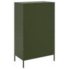 vidaXL Highboard Olive Green Steel Large Highboard Rectangular