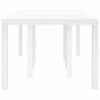 vidaXL Garden Dining Table White 98.43 x 39.37 x 28.74 in Poly Rattan