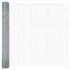 vidaXL Fence Post Silver 32.81 x 3.28 ft (0.75 x 0.75 in mesh) Steel