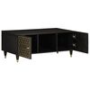 vidaXL Coffee Table Black Solid Mango Wood Medium Coffee Table