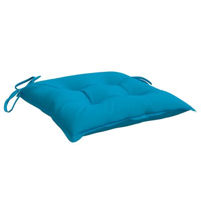 vidaXL Chair Cushions 6 pcs Light Blue 15.7"x15.7"x2.8" Oxford Fabric