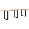 vidaXL Coffee Table Leg Set of 3 Black Powder-Coated Steel