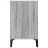 vidaXL Shoe Cabinet Grey Sonoma Engineered wood, metal Compact