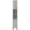 vidaXL Bathroom Cabinet Grey Sonoma 11.8x11.8x74.8" Engineered Wood