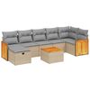 vidaXL Garden Sofa Set Mix Beige