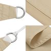vidaXL Sun Sail Beige PU-Coated Oxford Fabric 14.8 ft UV Resistant