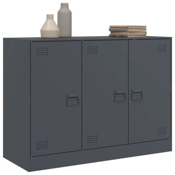 vidaXL Sideboard Anthracite Cold-rolled steel Medium