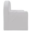 vidaXL Lounge Chair Light Grey Polyester, PU foam Perfect for Toddlers