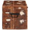 vidaXL Storage Box with Storage with Lock Brown Solid Mango Wood