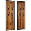 vidaXL Coat Rack Acacia wood with natural grain patterns