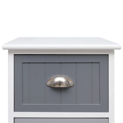 vidaXL Side Cabinet 13.8"x11.8"x35.4" Paulownia Wood