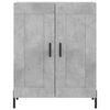 vidaXL Highboard Concrete grey Engineered wood, metal Tall Highboard