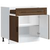 vidaXL Kitchen Base Cabinet Brown oak Engineered wood Kitchen Base Cabinet