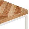 vidaXL Dining Table Natural wood and white