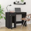 vidaXL Desk Black Engineered Wood 39.4 x 19.3 x 29.5 in Desk
