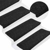 vidaXL Stair Mat Set of 30 Anthracite