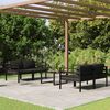 vidaXL Patio Lounge Set Anthracite Aluminium, Polyester Medium Modular