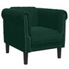 vidaXL Sofa Set Dark Green Velvet, plywood, solid wood 3-piece settee
