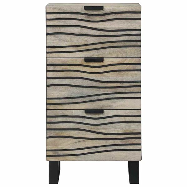 vidaXL Media Storage Cabinets & Racks White and Black 40 x 33 x 75 cm