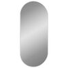 vidaXL Wall Mirror Silver Glass, PVC 39.4 x 17.7 in Wall mounting