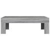 vidaXL Coffee Table Grey sonoma Engineered wood, glass Medium