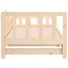 vidaXL Day Bed Natural Wood Solid Pine Wood Double Convertible