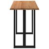 vidaXL Bar Table Light Brown Solid oak wood, powder-coated steel Large