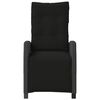 vidaXL Reclining Garden Chair Set of 2 Black PE rattan Standard