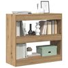 vidaXL Book Cabinet Artisan Oak Engineered wood Medium Book Cabinet
