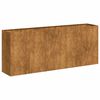 vidaXL Planter Rusty Weathering steel Large Decorative Inlays Planter