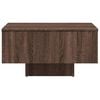 vidaXL Coffee Table Brown Oak Engineered Wood 23.6 in Durable Square