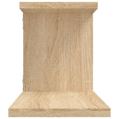 vidaXL Wall-Mounted TV Shelf Sonoma Oak 49.2"x7.1"x9.1" Engineered Wood