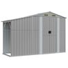 vidaXL Garden Shed Grey Galvanized steel, Polypropylene Large