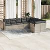 vidaXL Garden Sofa Set Light Grey, Dark Grey