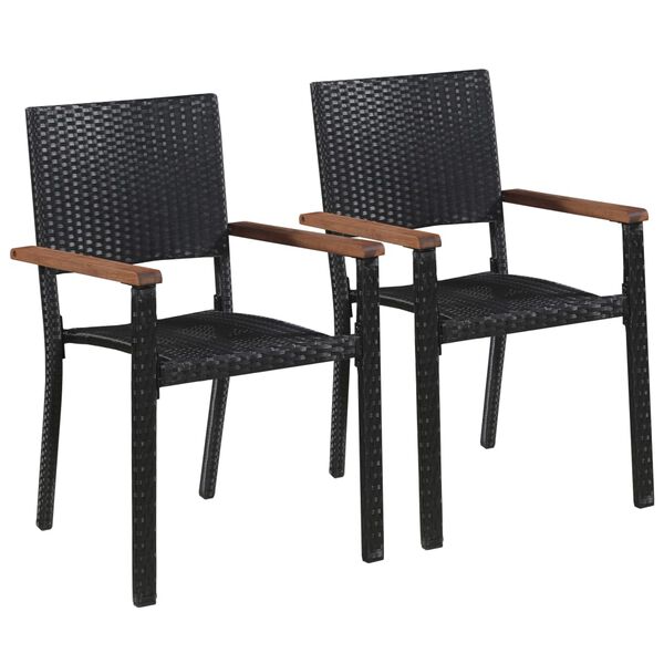 vidaXL Dining Set Black, Brown
