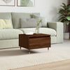 vidaXL Coffee Table Brown oak Engineered wood, metal Medium Coffee Table