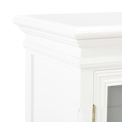 vidaXL Sideboard White 27.6"x11"x27.6" Solid Pine Wood