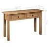 vidaXL Console Table Natural wood color Solid pine wood Compact