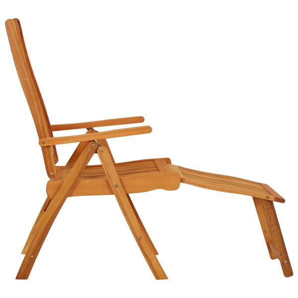 vidaXL Garden Chair Set of 2 Natural wood finish