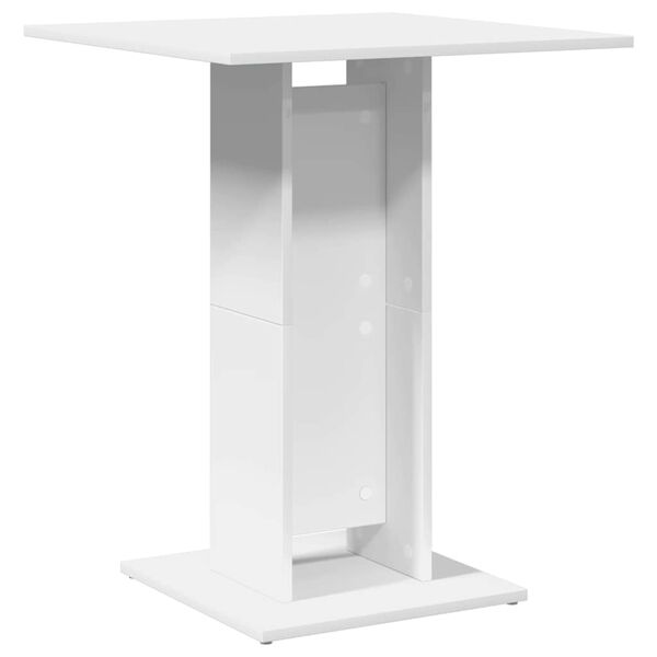 vidaXL Bistro Table White Engineered wood Small Bistro Table Square