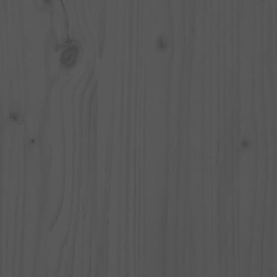 vidaXL Highboard Gray 14.6"x13.4"x43.3" Solid Wood Pine
