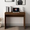 vidaXL Desk Brown oak Engineered wood Small Modern Desk Rectangular